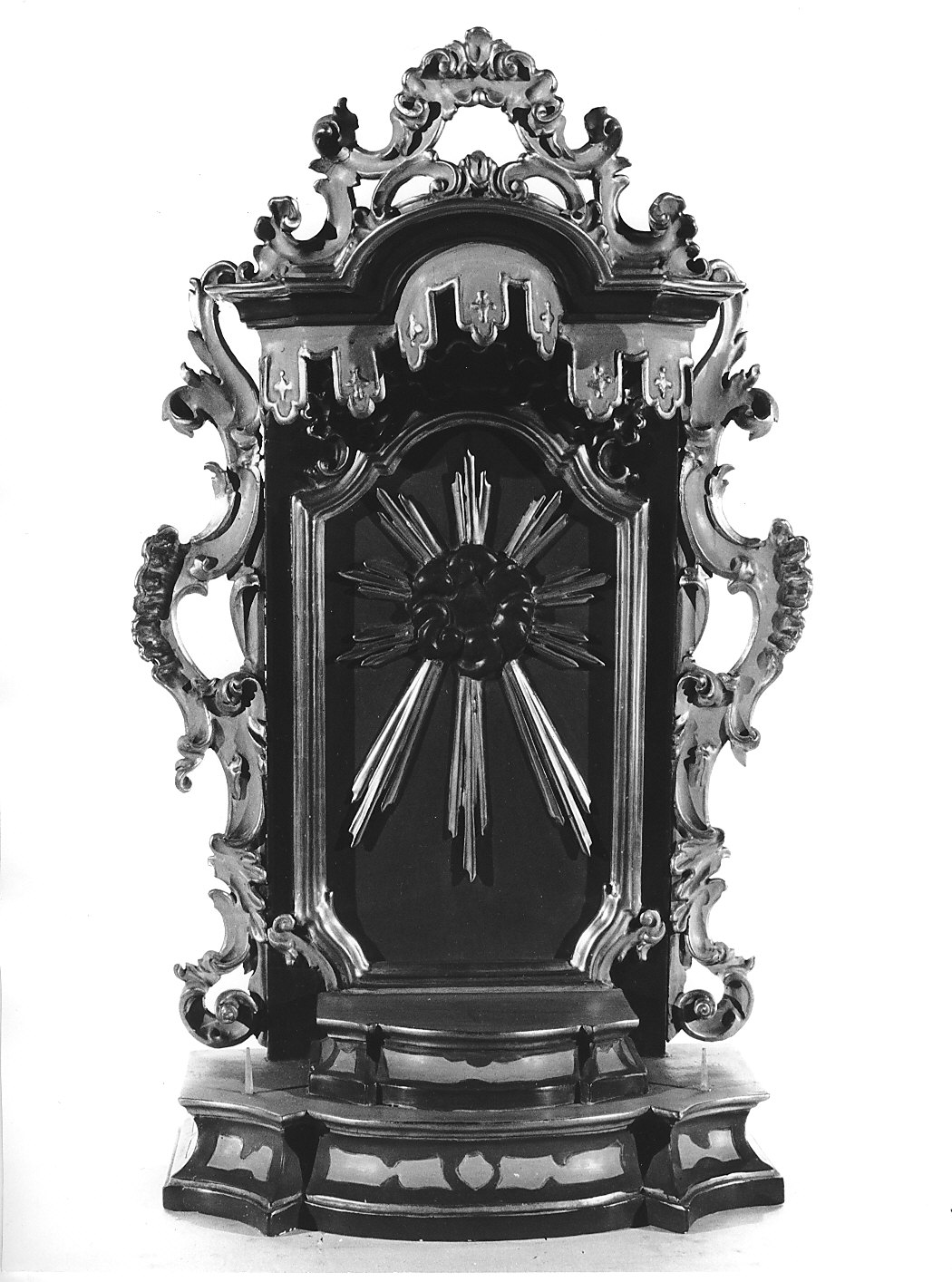 tronetto per esposizione eucaristica, opera isolata - bottega italiana (sec. XVIII)