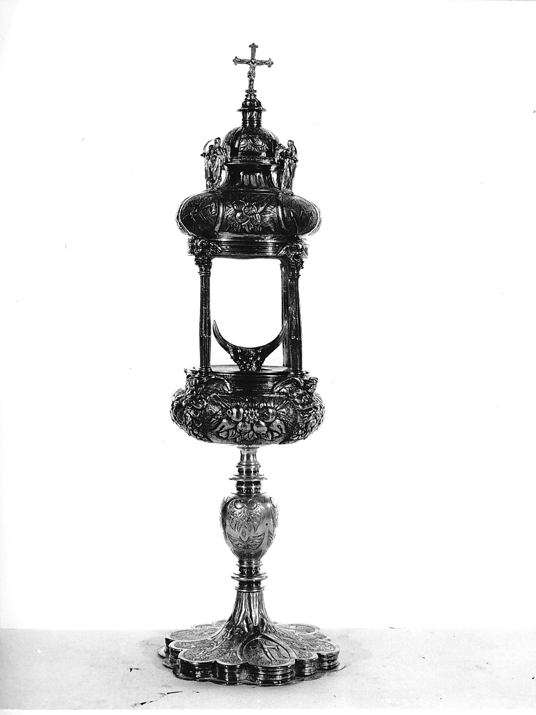 ostensorio, opera isolata - bottega italiana (sec. XVII)