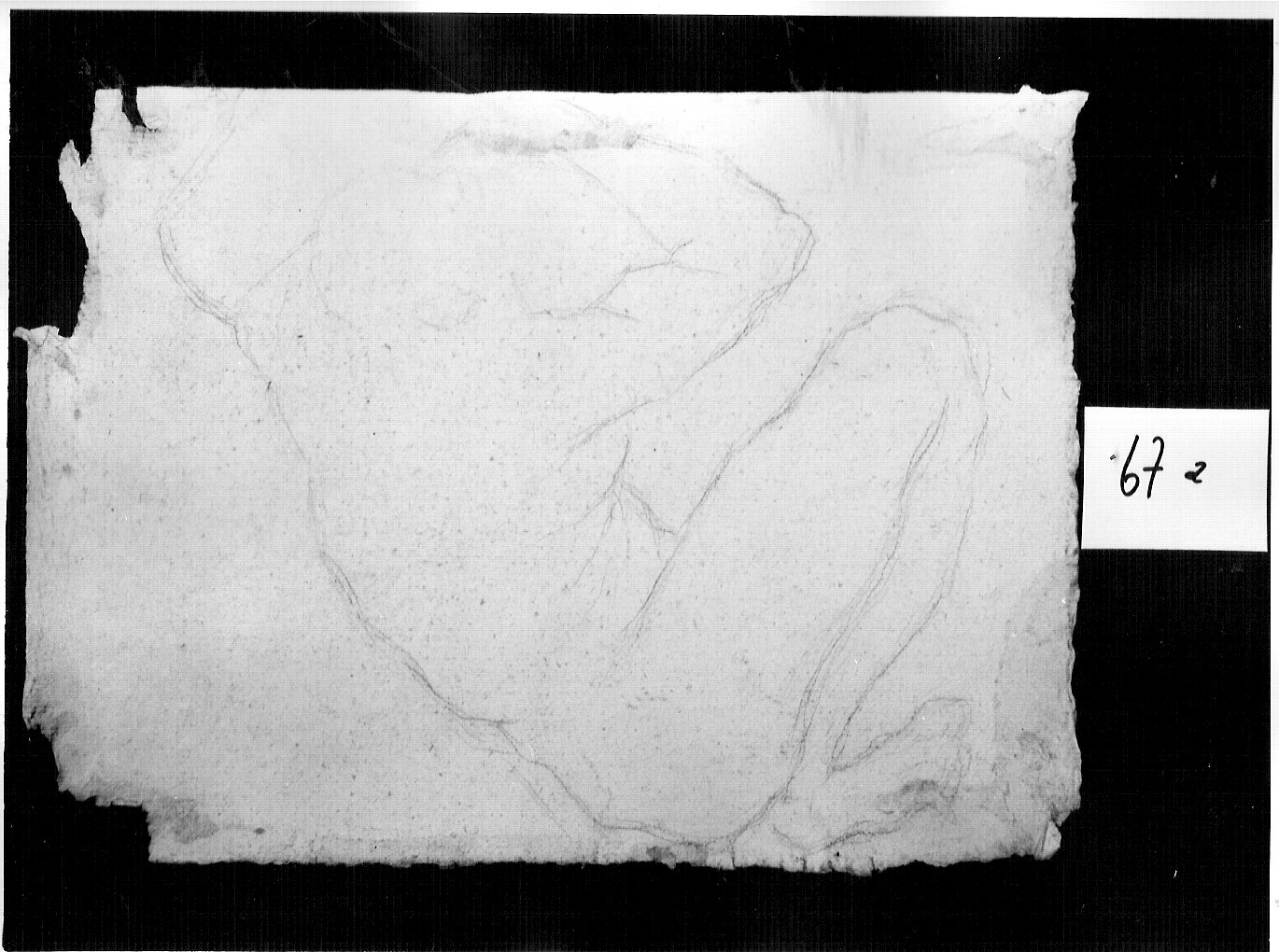 nudo accosciato (disegno, opera isolata) di Ligari Cesare (attribuito) (sec. XVIII)
