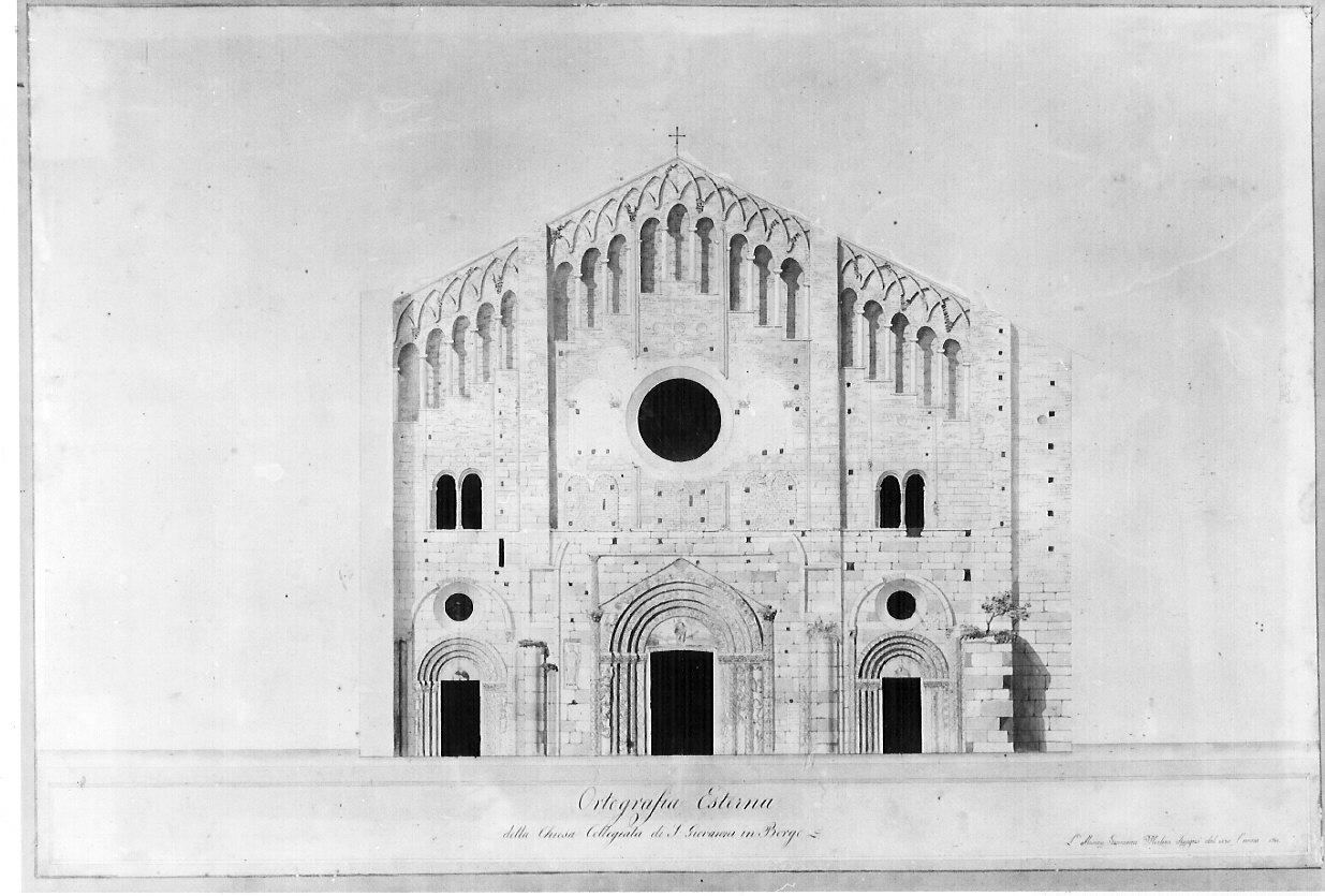 disegno architettonico, opera isolata di Merlini Giovanni (sec. XIX)