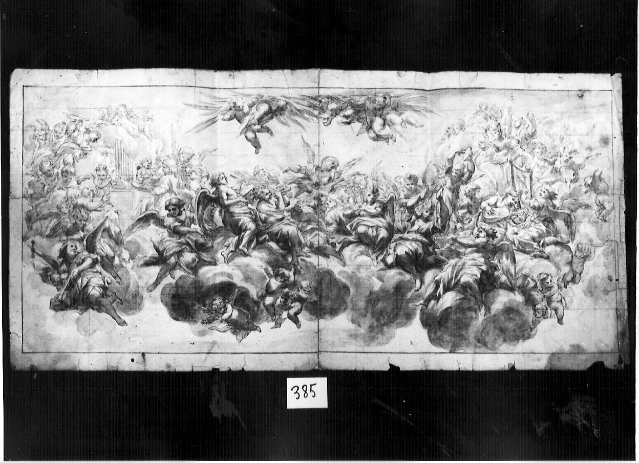 fanciulla vista di schiena (disegno, opera isolata) - ambito lombardo (sec. XVIII)