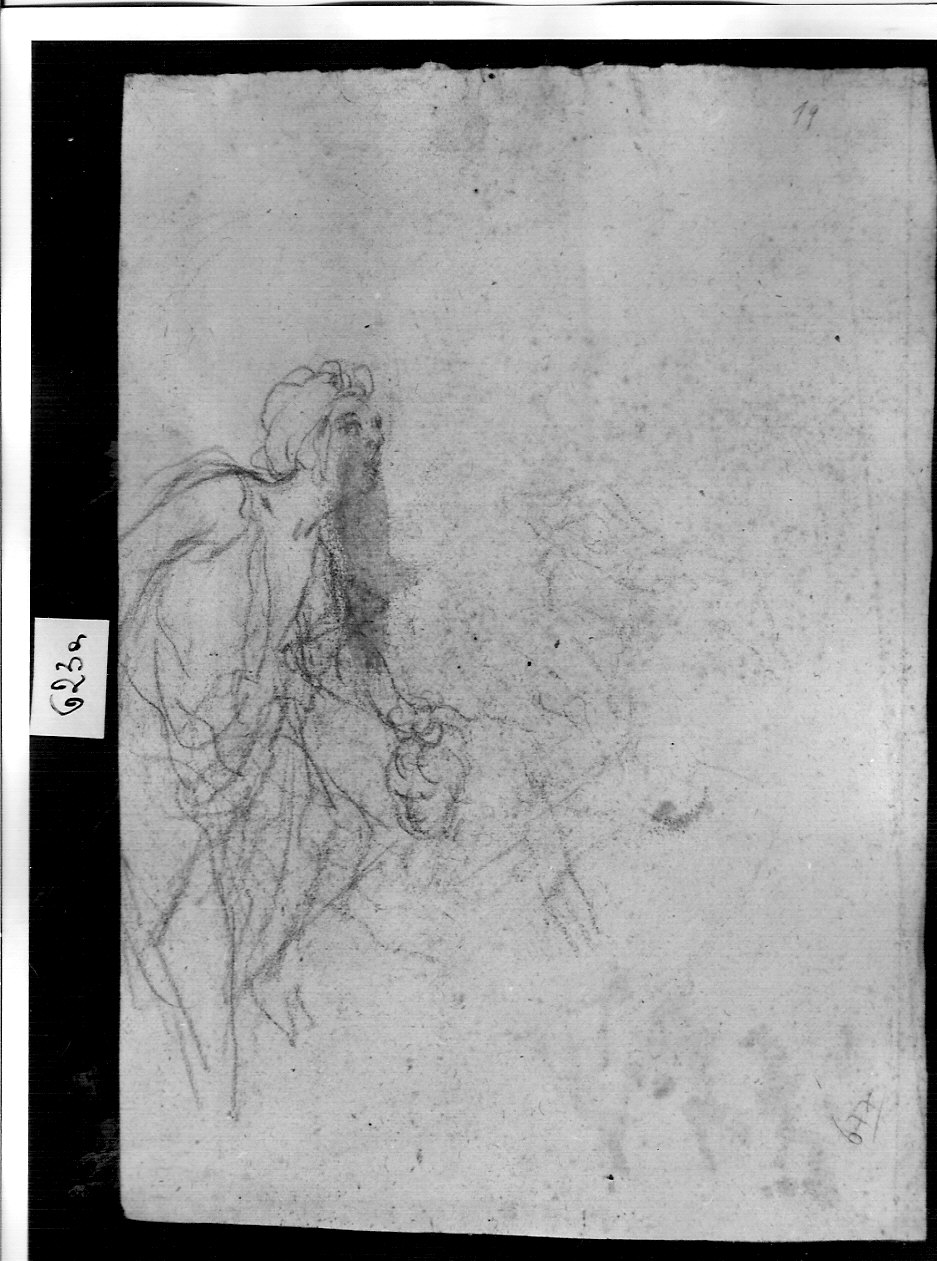 Giuditta e Oloferne (disegno, opera isolata) di Ligari Angelo (attribuito) (sec. XIX)