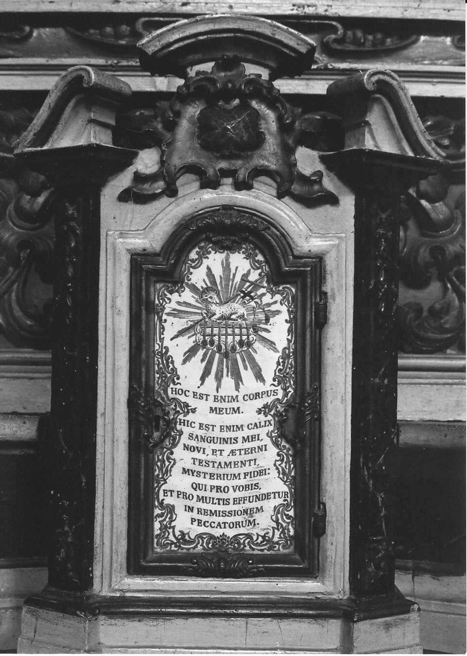 tabernacolo, elemento d'insieme - bottega lombarda (sec. XVIII)