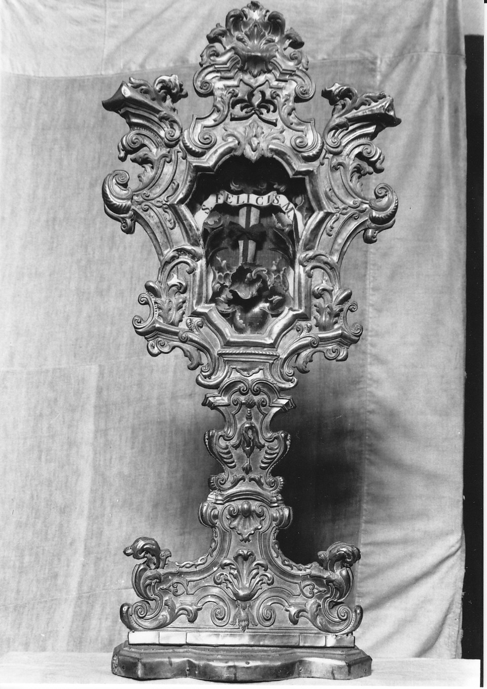 reliquiario - a ostensorio, serie - bottega lombarda (sec. XVIII)