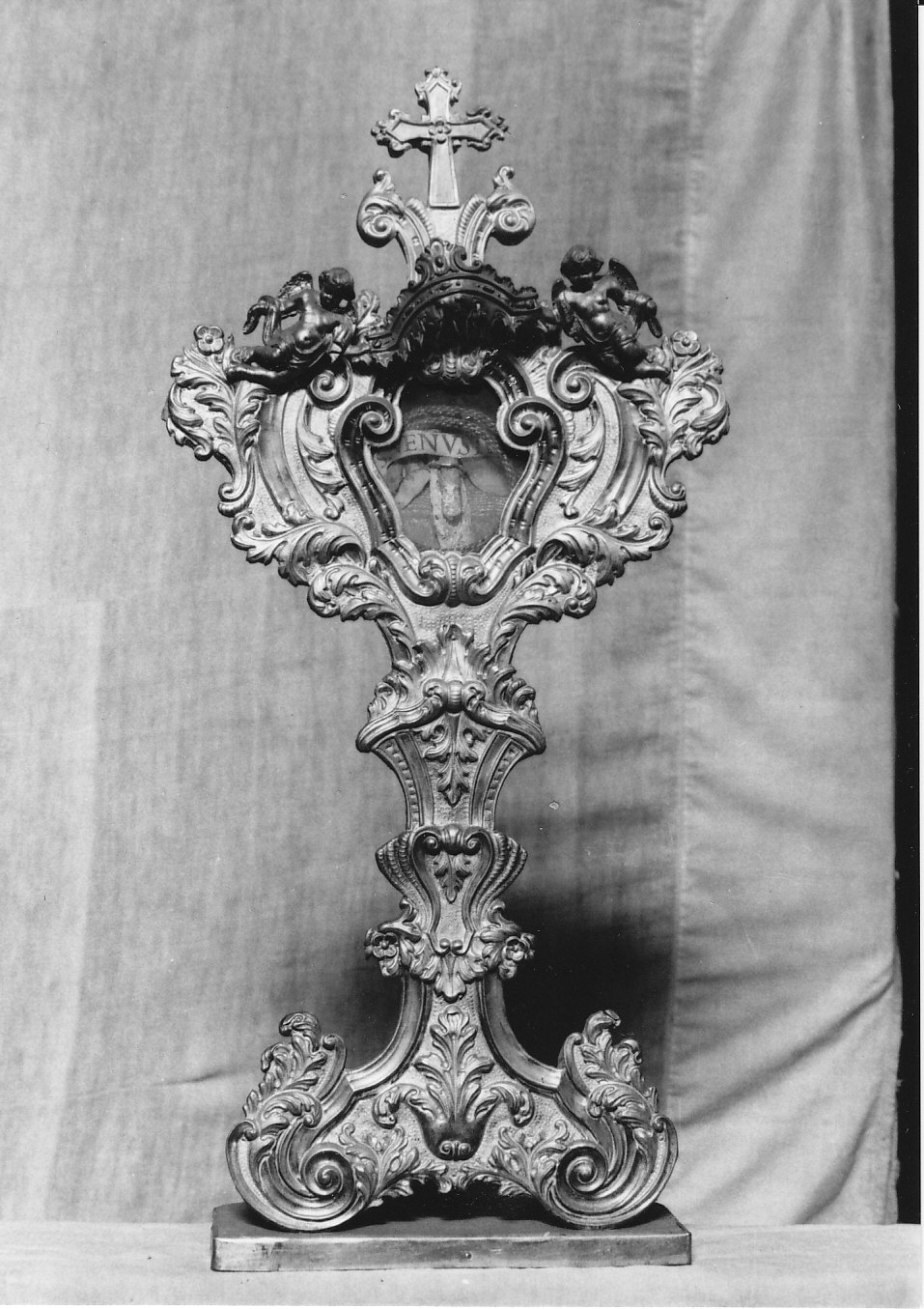 reliquiario - a ostensorio, serie - bottega lombarda (secc. XVIII/ XIX)