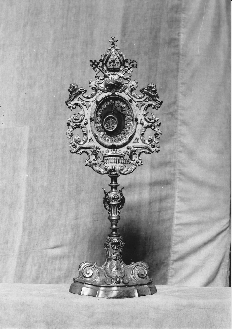 reliquiario - a ostensorio, opera isolata - bottega lombarda (sec. XIX)