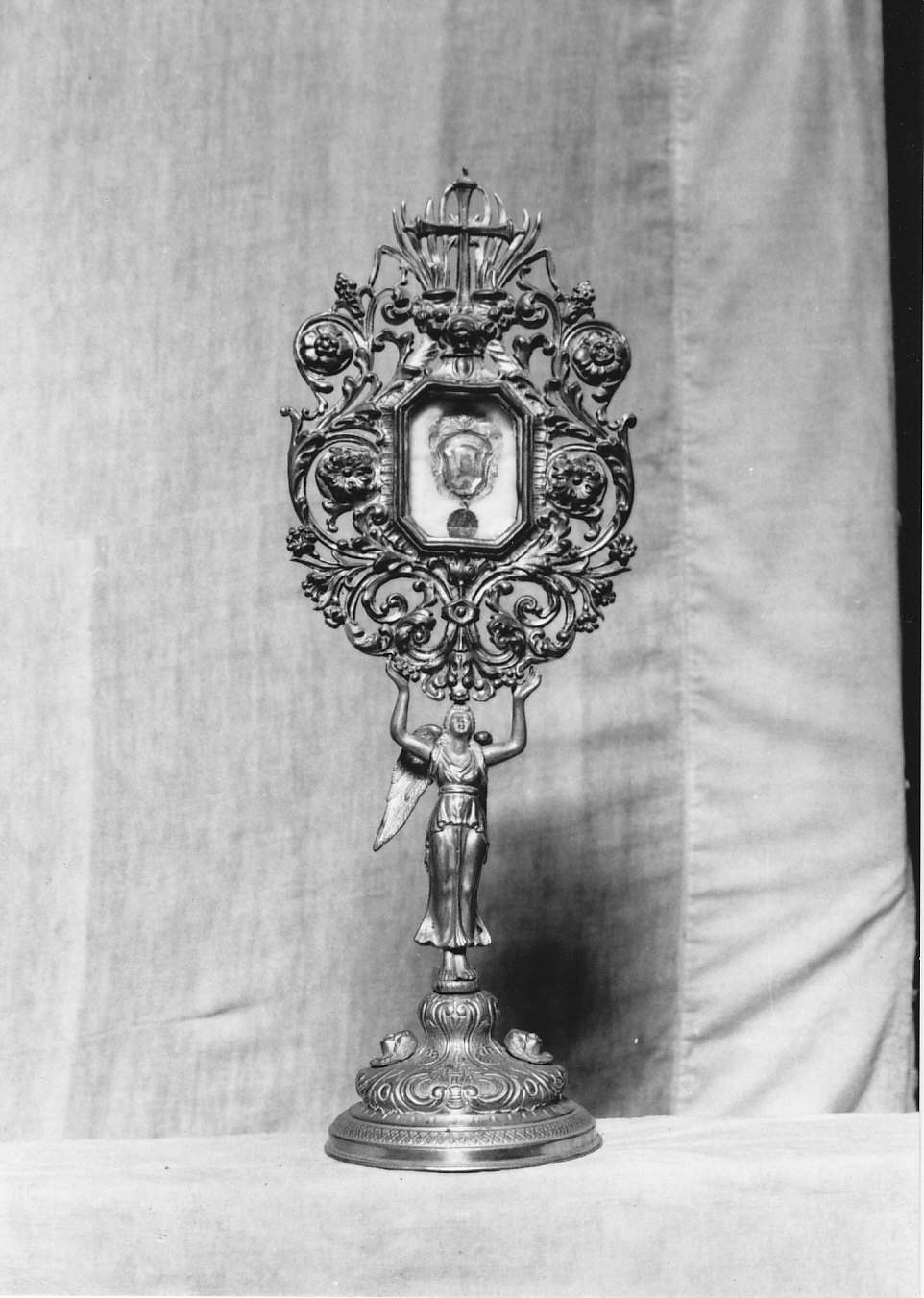 reliquiario - a ostensorio, opera isolata - bottega lombarda (secc. XIX/ XX)