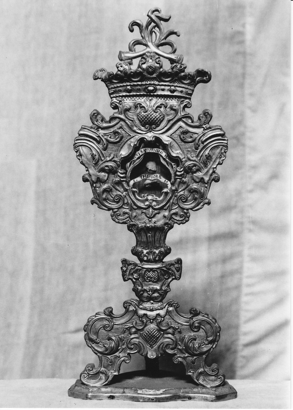 reliquiario - a ostensorio, serie - bottega lombarda (seconda metà sec. XVIII)