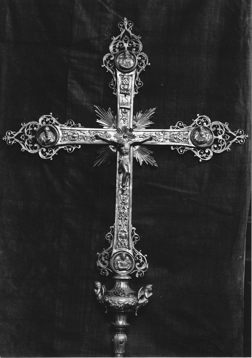 croce processionale, opera isolata - bottega lombarda (sec. XIX)