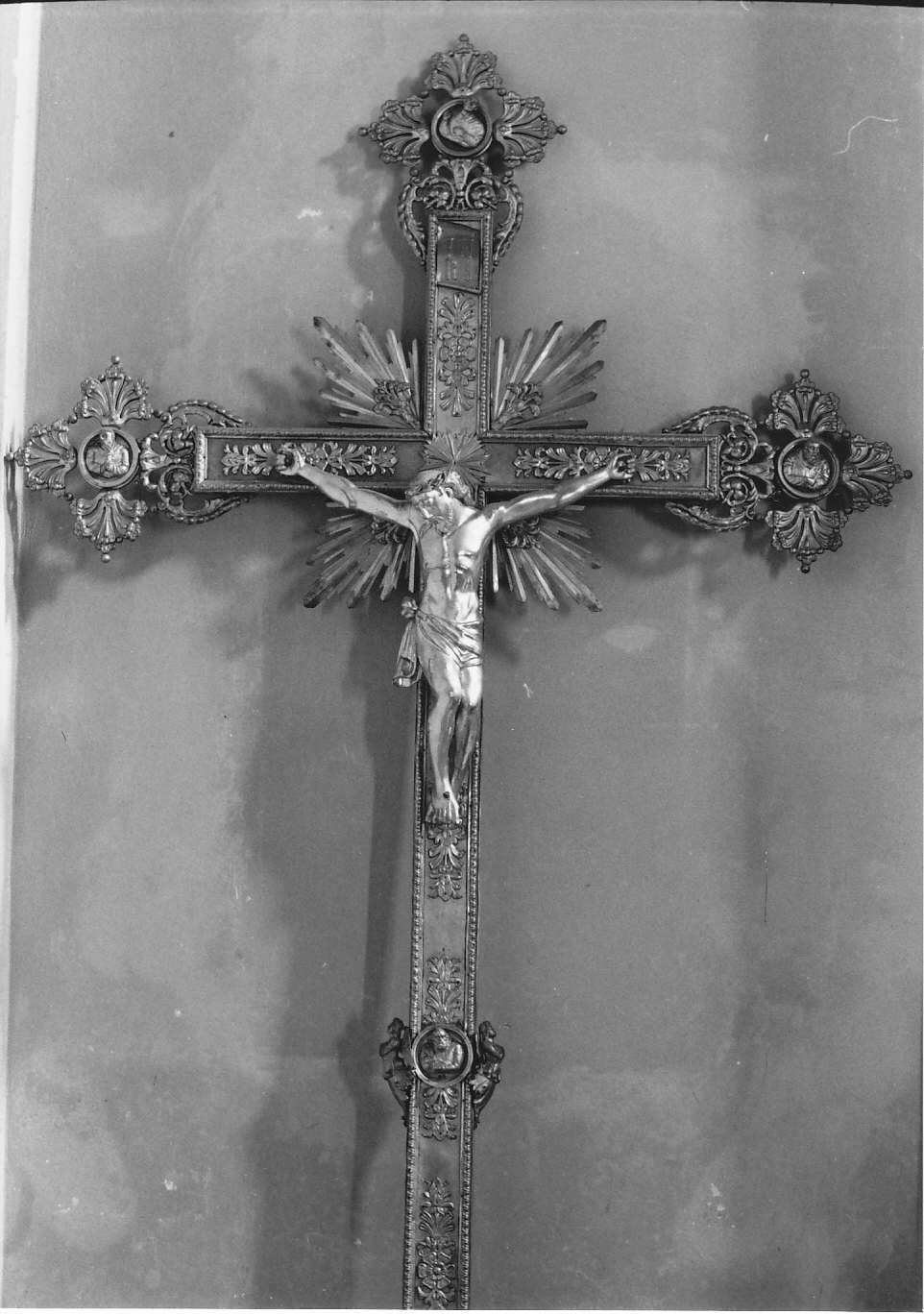 croce processionale, opera isolata - bottega lombarda (sec. XIX)