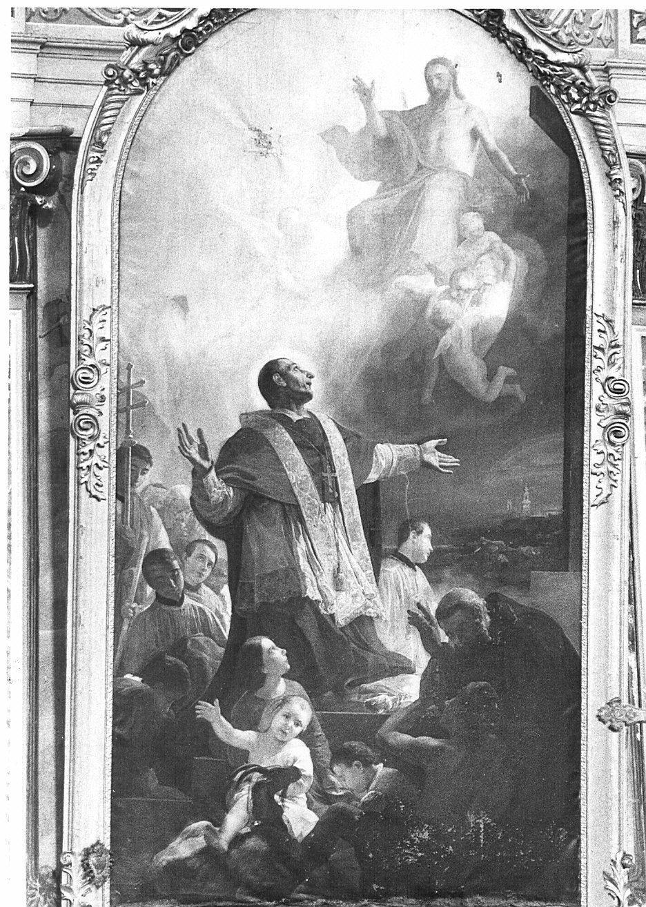 San Carlo Borromeo (dipinto) di Garberini Giovan Battista (sec. XIX)