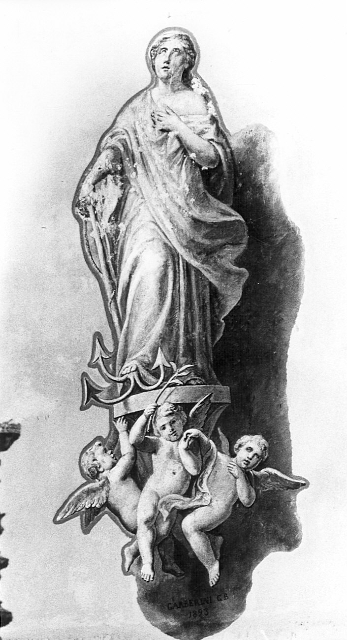 Virtù (dipinto murale, coppia) di Garberini Giovan Battista (sec. XIX)
