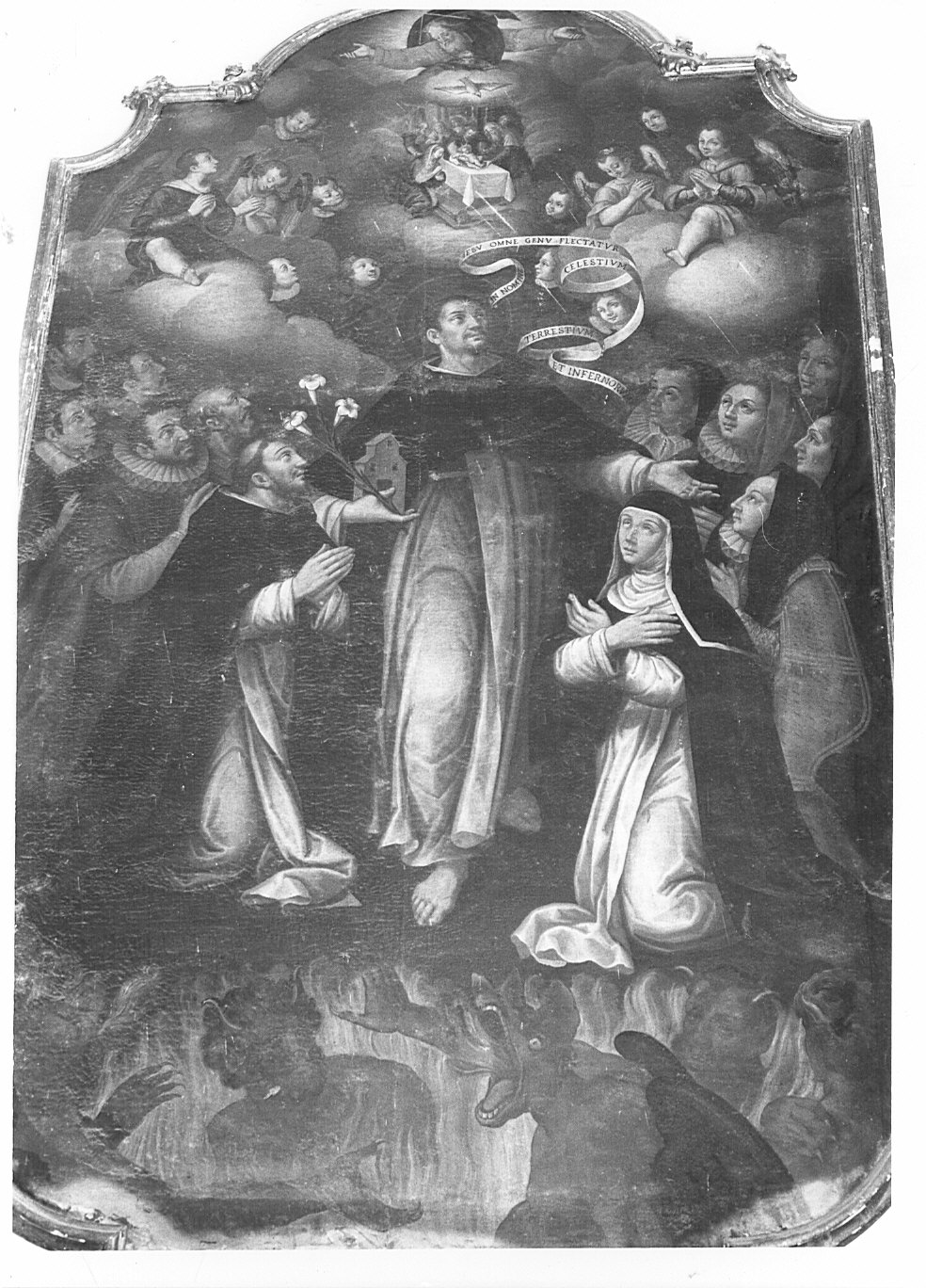 San Domenico con devoti (dipinto) - ambito lombardo (prima metà sec. XVIII)