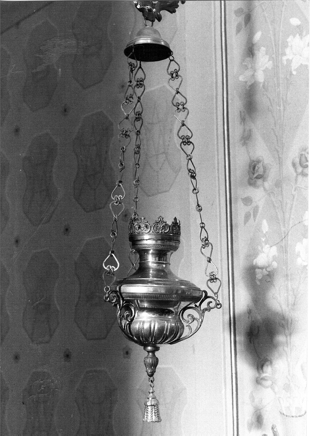 lampada pensile, coppia - bottega lombarda (sec. XIX)