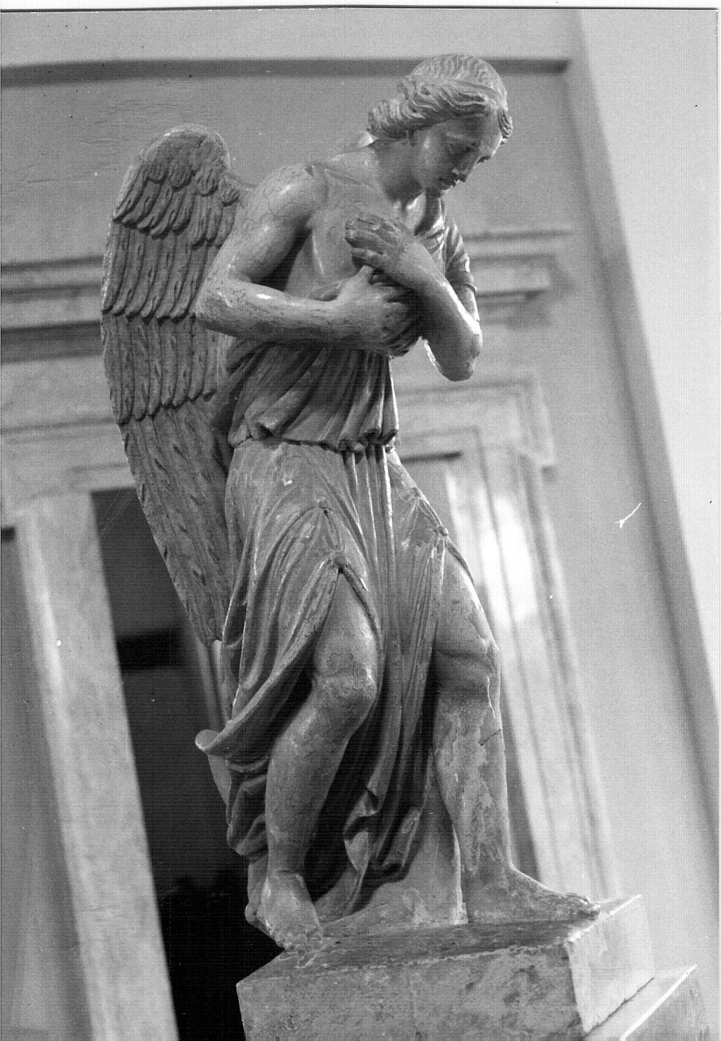 angelo (scultura, coppia) - bottega lombarda (sec. XIX)