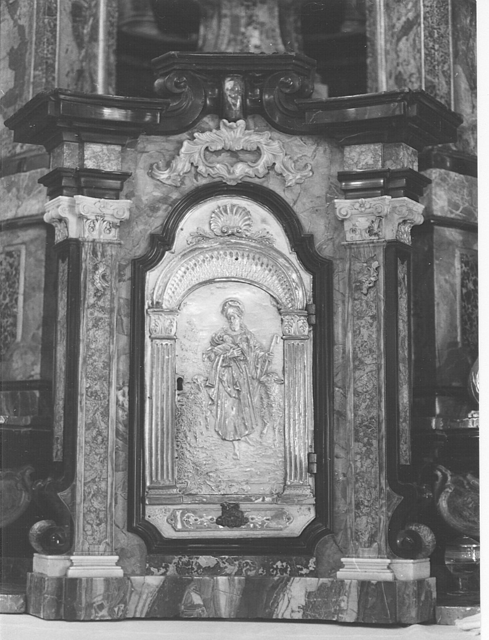 tabernacolo, elemento d'insieme - bottega lombarda (sec. XIX)