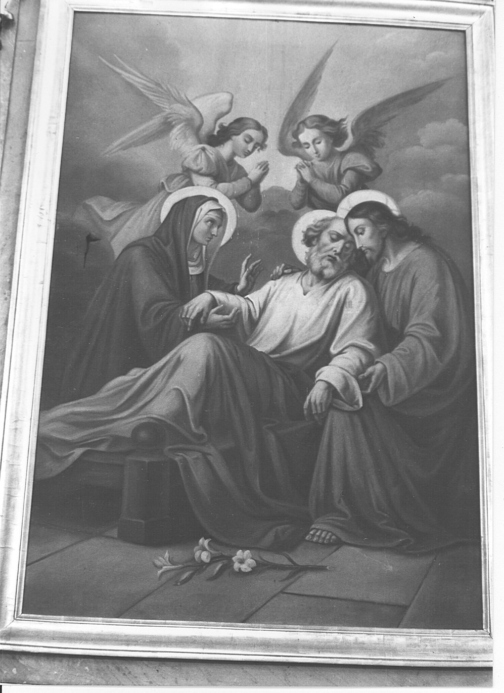 morte di San Giuseppe (dipinto, opera isolata) - ambito lombardo (sec. XIX)