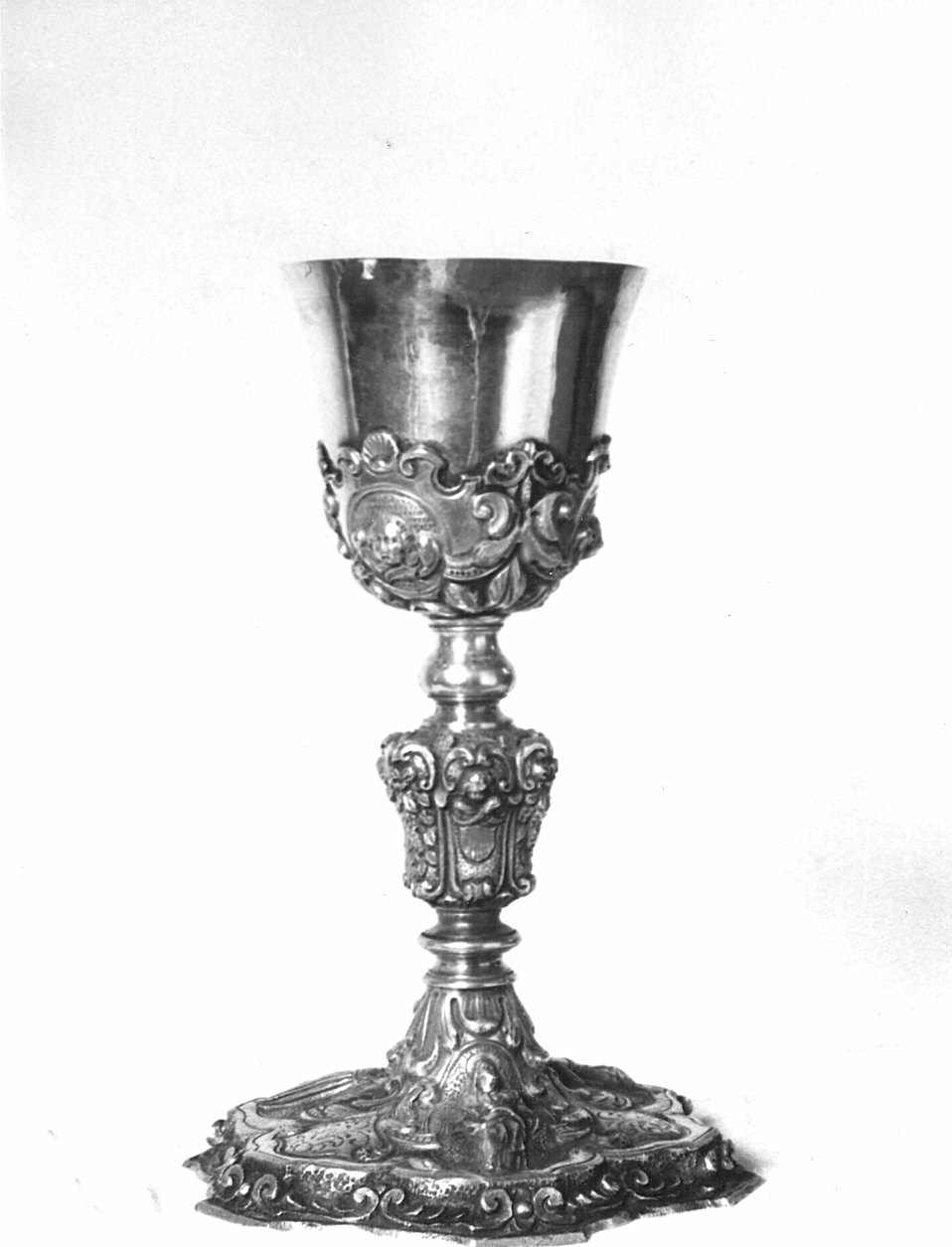 calice, opera isolata - bottega lombarda (fine sec. XVII)