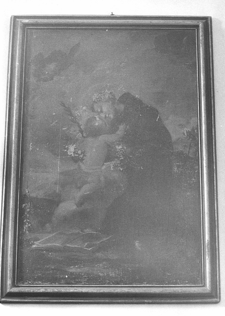 Sant'Antonio da Padova con il bambino (dipinto, opera isolata) - bottega lombarda (metà sec. XVIII)