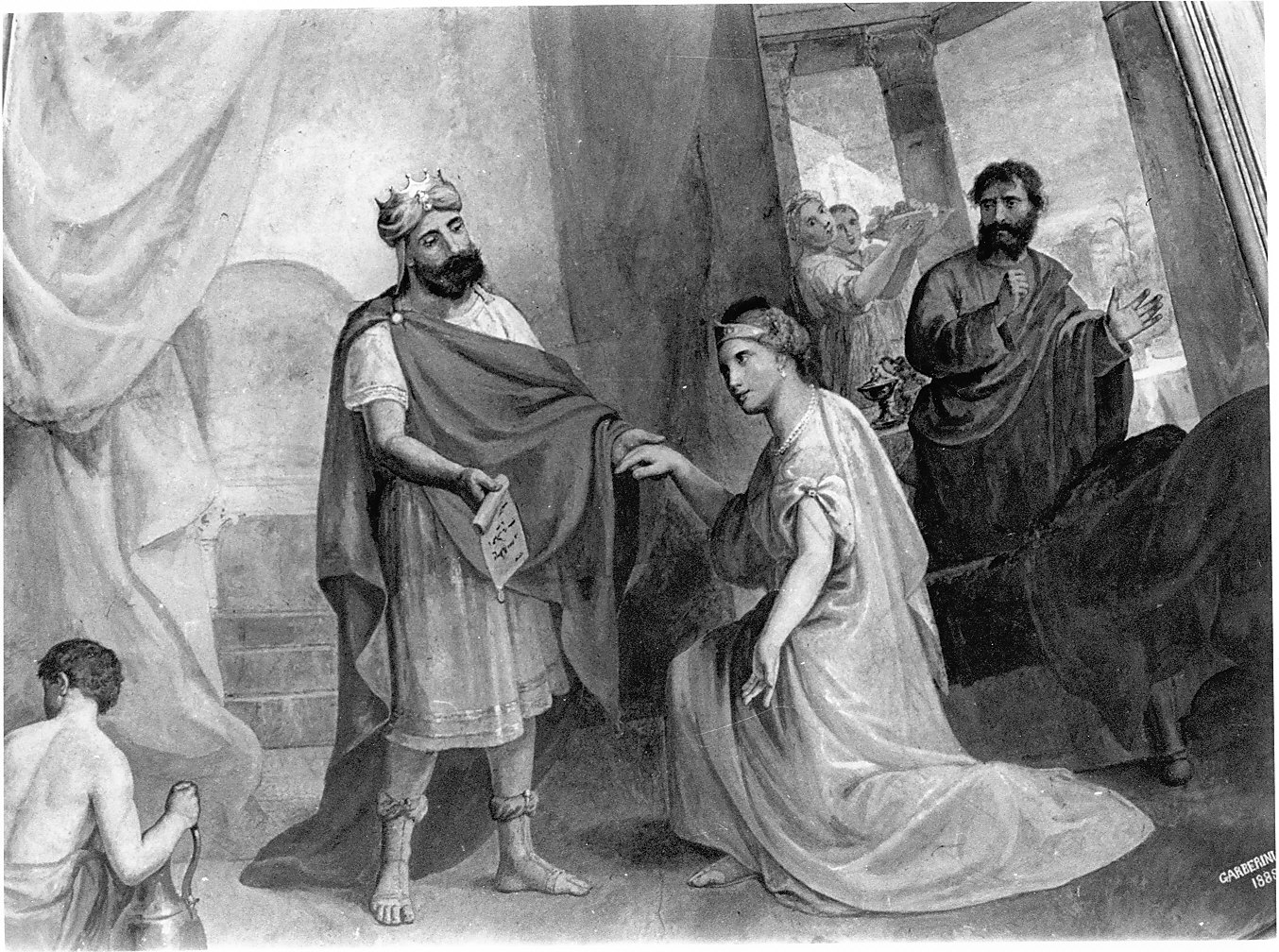 scene dell'antico testamento (dipinto murale, ciclo) di Garberini Giovan Battista (sec. XIX)