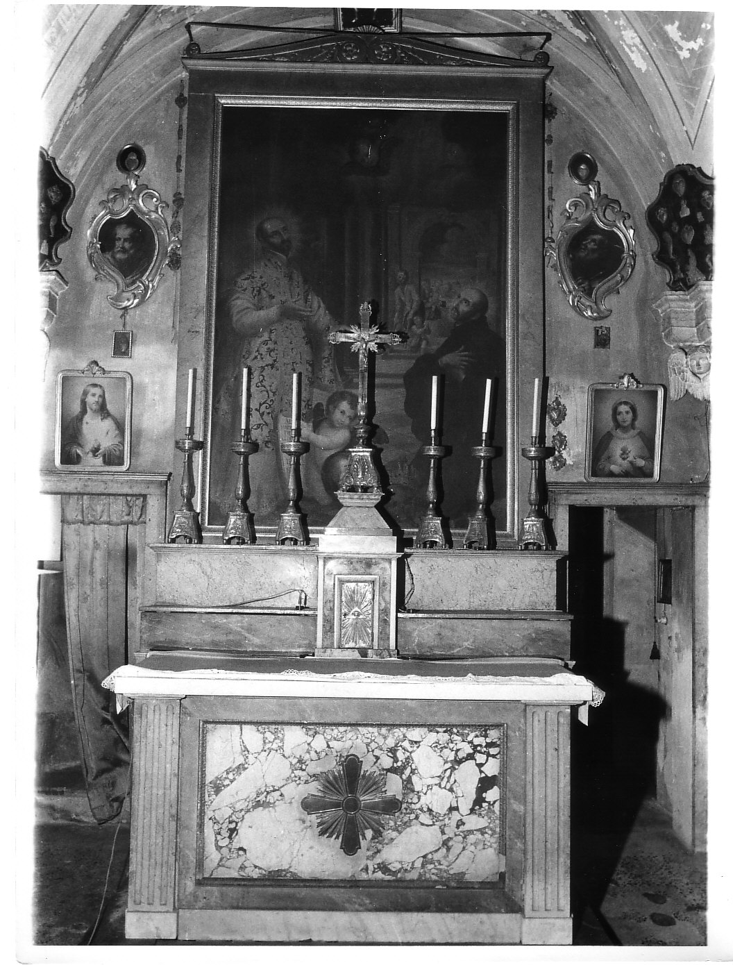 altare maggiore, complesso decorativo - bottega lombarda (inizio sec. XIX)