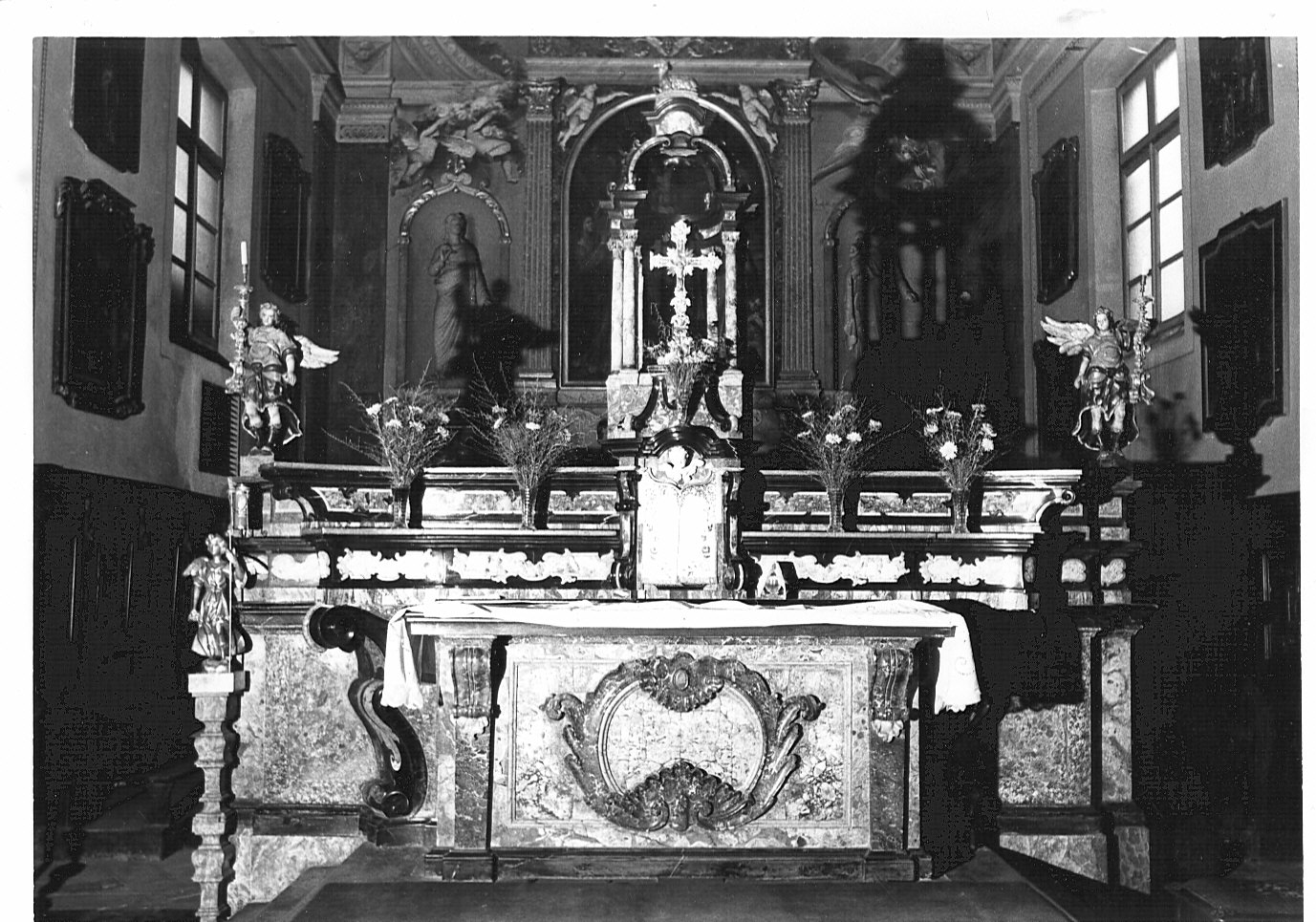 altare maggiore - bottega lombarda (fine/inizio secc. XVII/ XVIII)