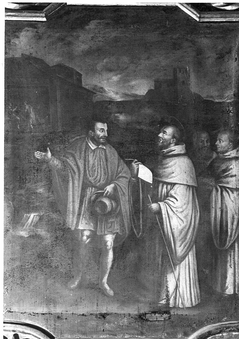 episodi della vita di San Bernardo (dipinto) - ambito lombardo (fine/inizio secc. XVII/ XVIII)