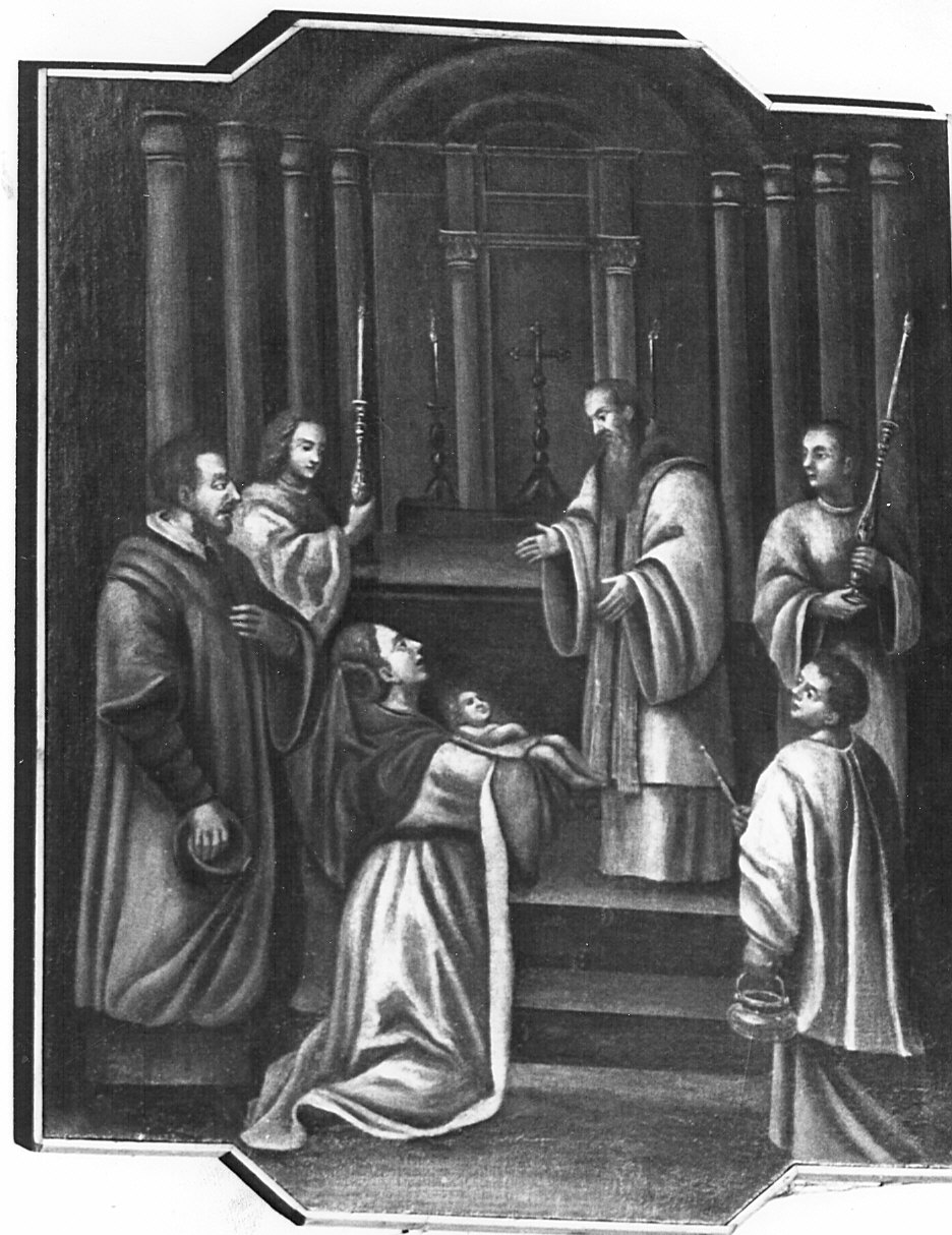 episodi della vita di San Bernardo (dipinto) - ambito lombardo (fine/inizio secc. XVII/ XVIII)