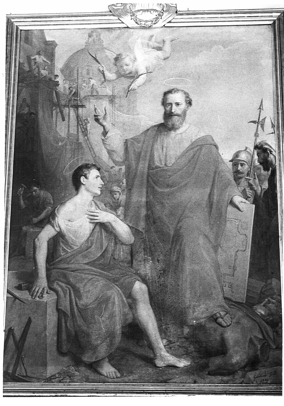 Santi (dipinto) di Garberini Giovan Battista (sec. XIX)