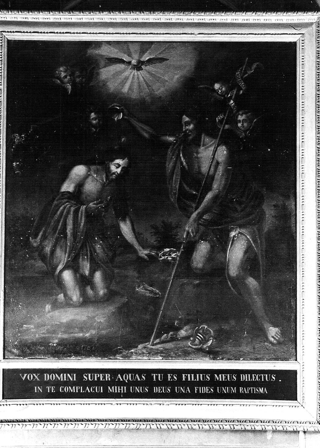 battesimo di Cristo (dipinto, opera isolata) di Aroto Antonio (sec. XVIII)