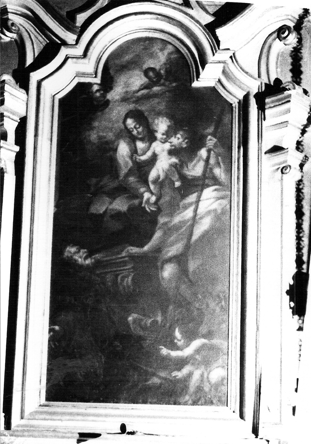 Sacra Famiglia con Sant'Antonio Abate (dipinto, opera isolata) di Mazzucchelli Pier Francesco detto Morazzone (attribuito) (sec. XVII)