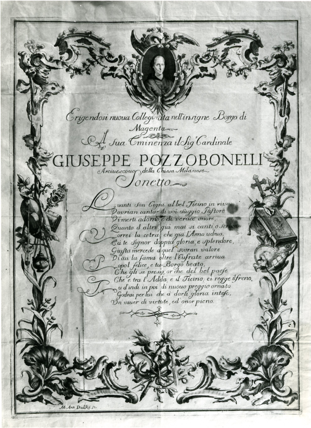 motivi decorativi (stampa) di Re Marcantonio dal (metà sec. XVIII)