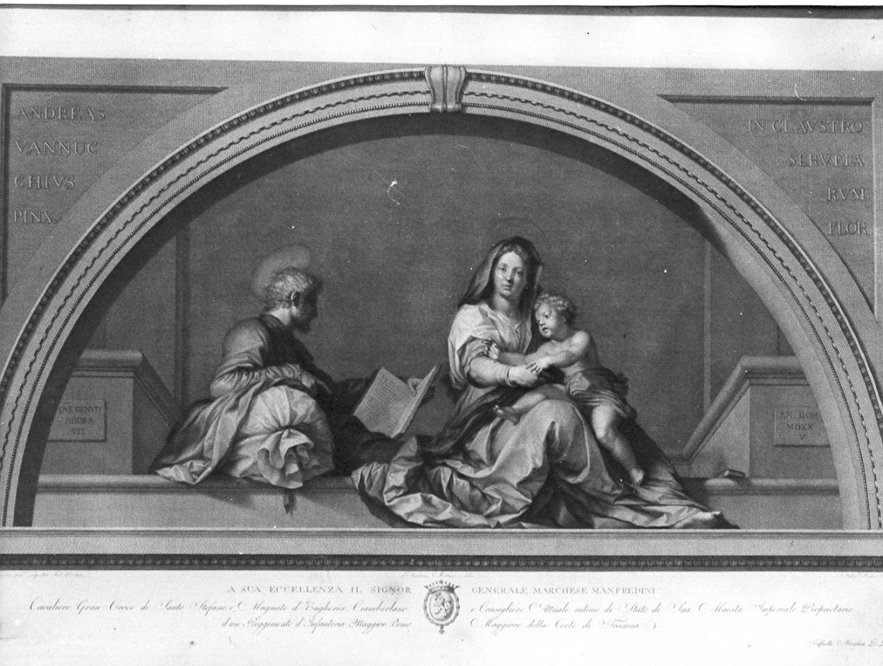 Sacra Famiglia (stampa) di Morghen Raffaello (sec. XVIII)