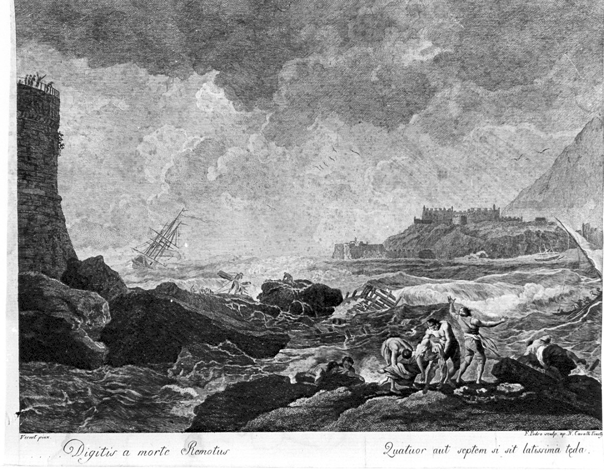 Ritratto del pittore Cherubino Cornienti (stampa) - ambito italiano (sec. XIX)