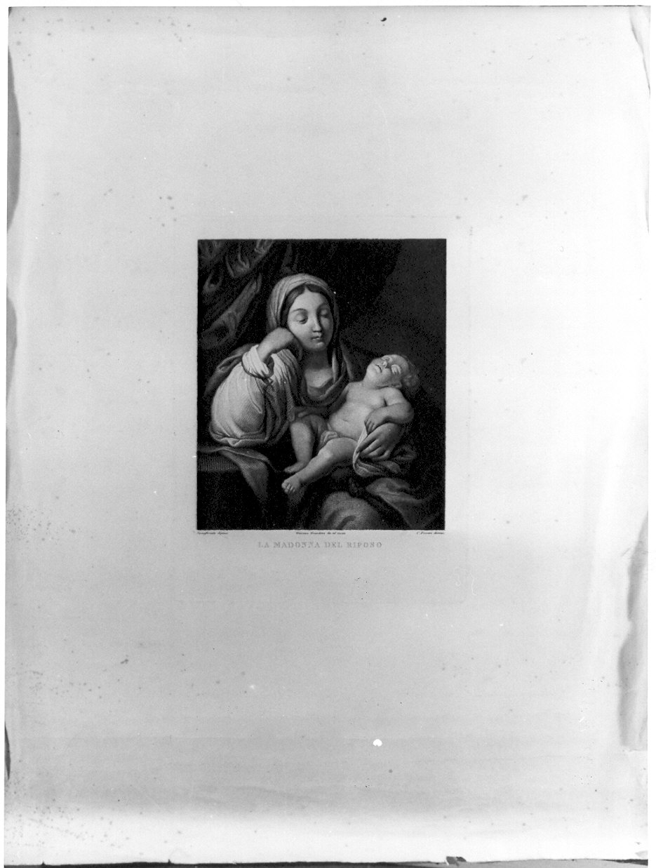 Madonna del Buon Riposo, Madonna del Buon Consiglio (stampa) di Grondona Giacomo, Ferreri Cesare (sec. XIX)