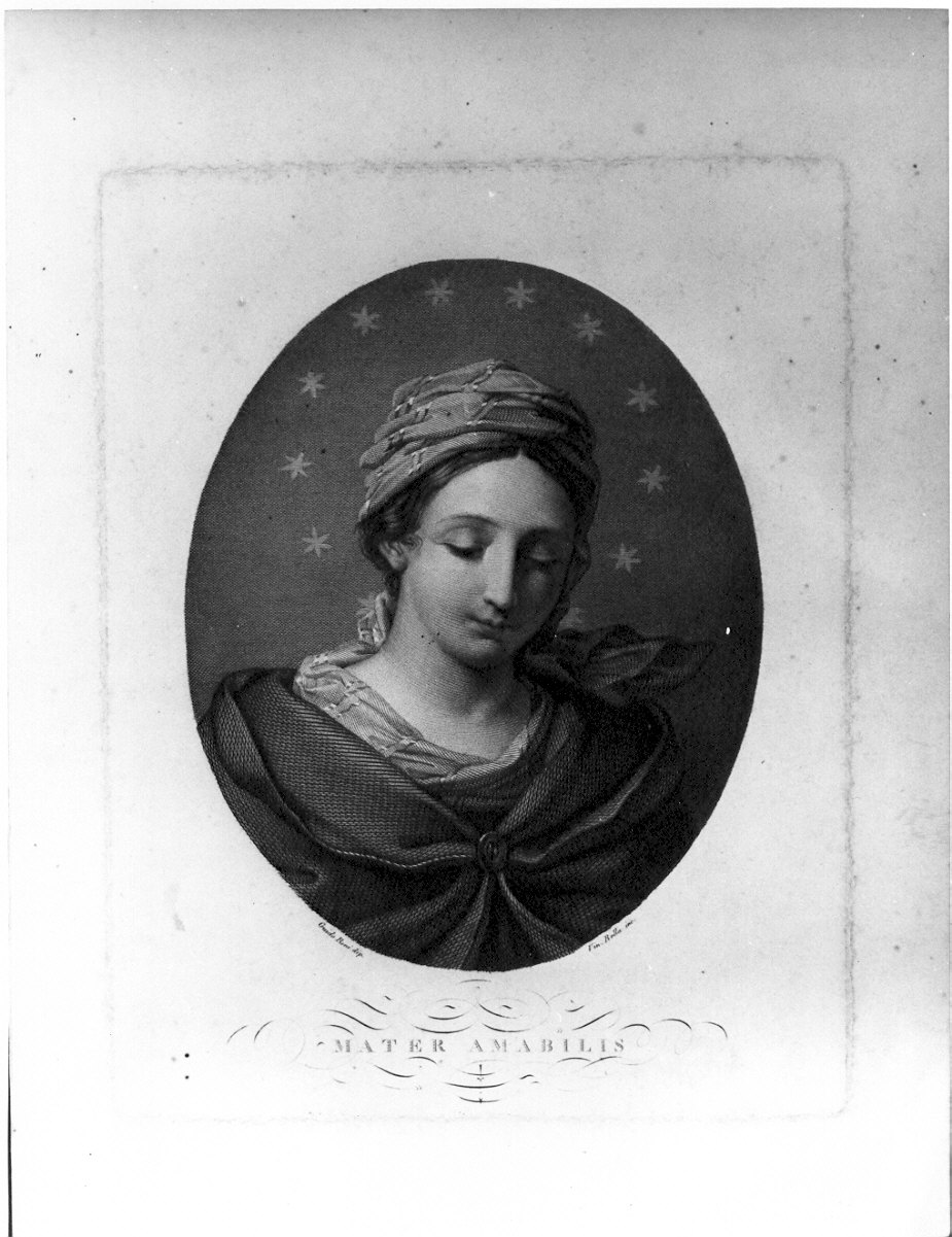 Mater Amabilis, Madonna (stampa) di Rolla Vincenzo (sec. XIX)
