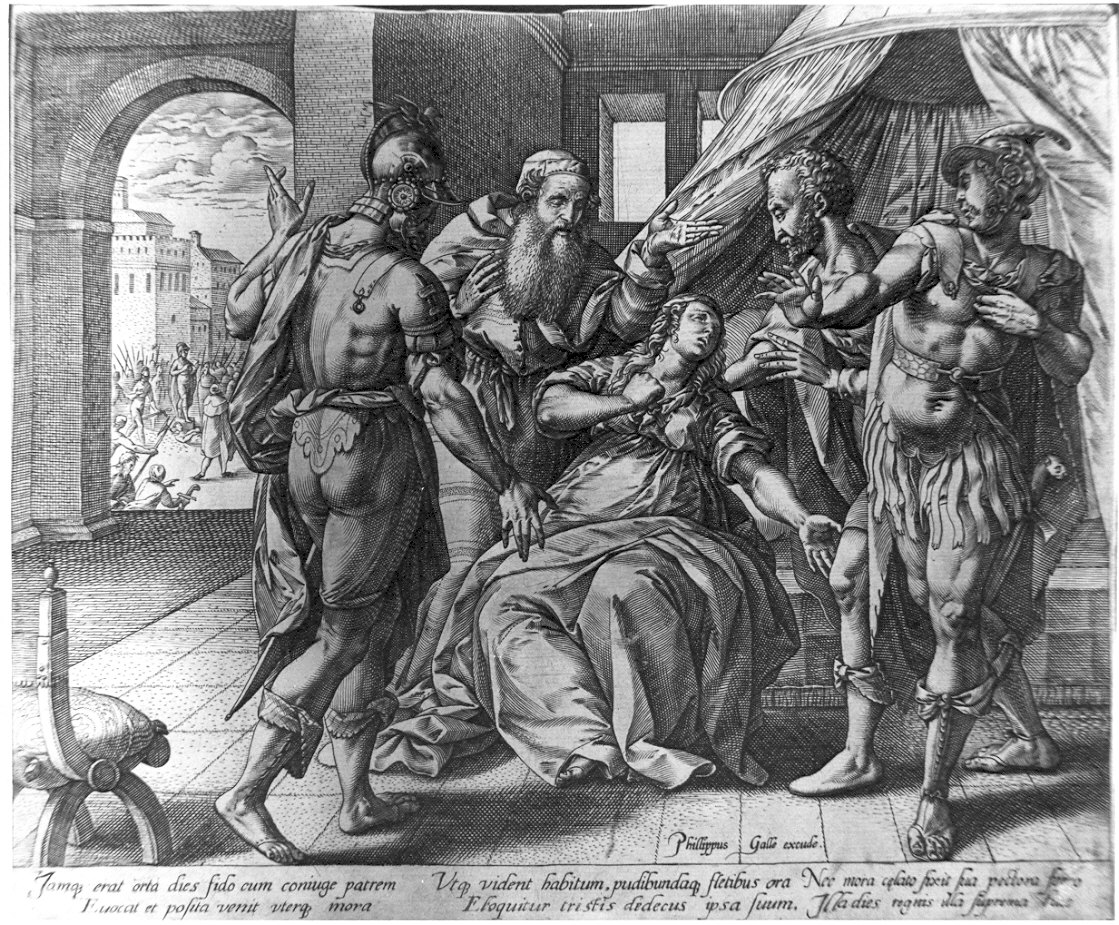 suicidio di Lucrezia, Lucrezia (stampa) di Goltzius Hendrick (sec. XVI)