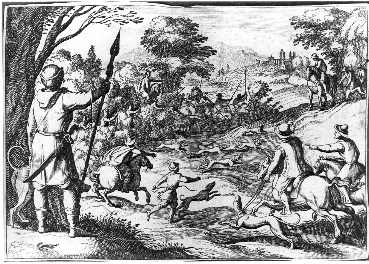 scena di caccia (stampa) di Tempesta Antonio (sec. XVI)