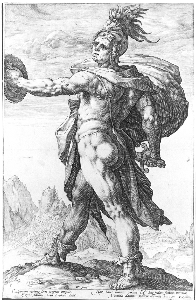 Calpurnio (stampa) di Goltzius Hendrick (sec. XVI)