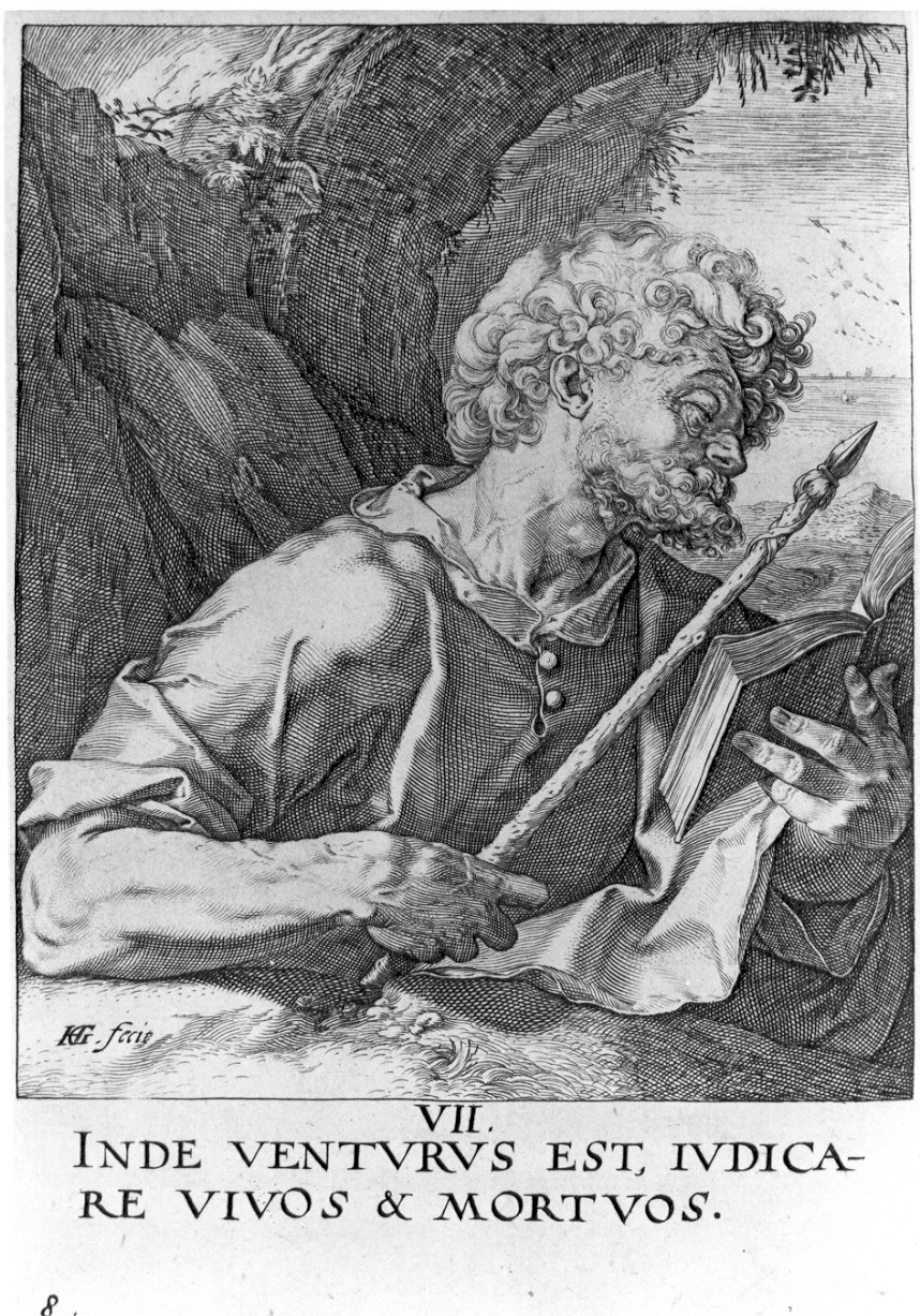 San Matteo (stampa) di Goltzius Hendrick (sec. XVI)