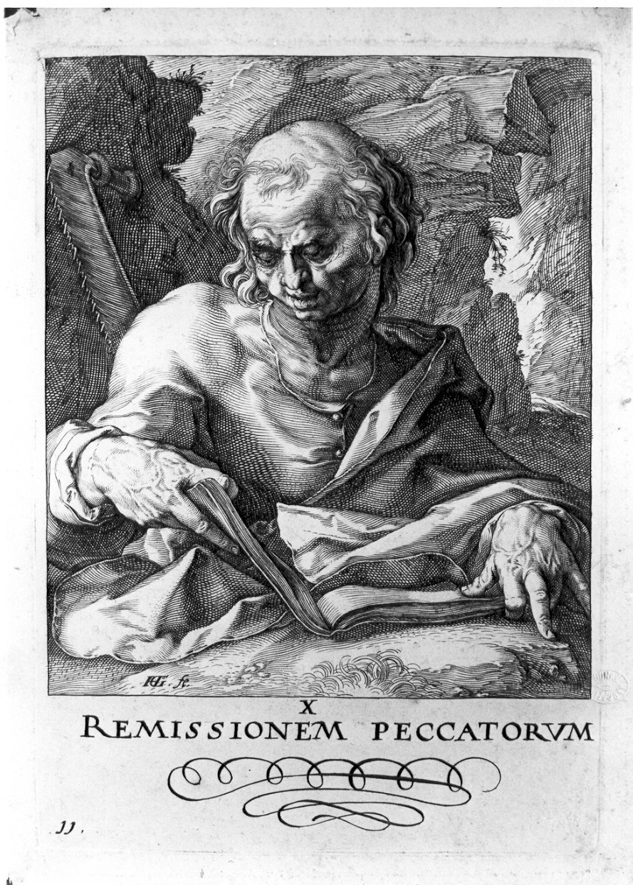 San Simone (stampa) di Goltzius Hendrick (sec. XVI)