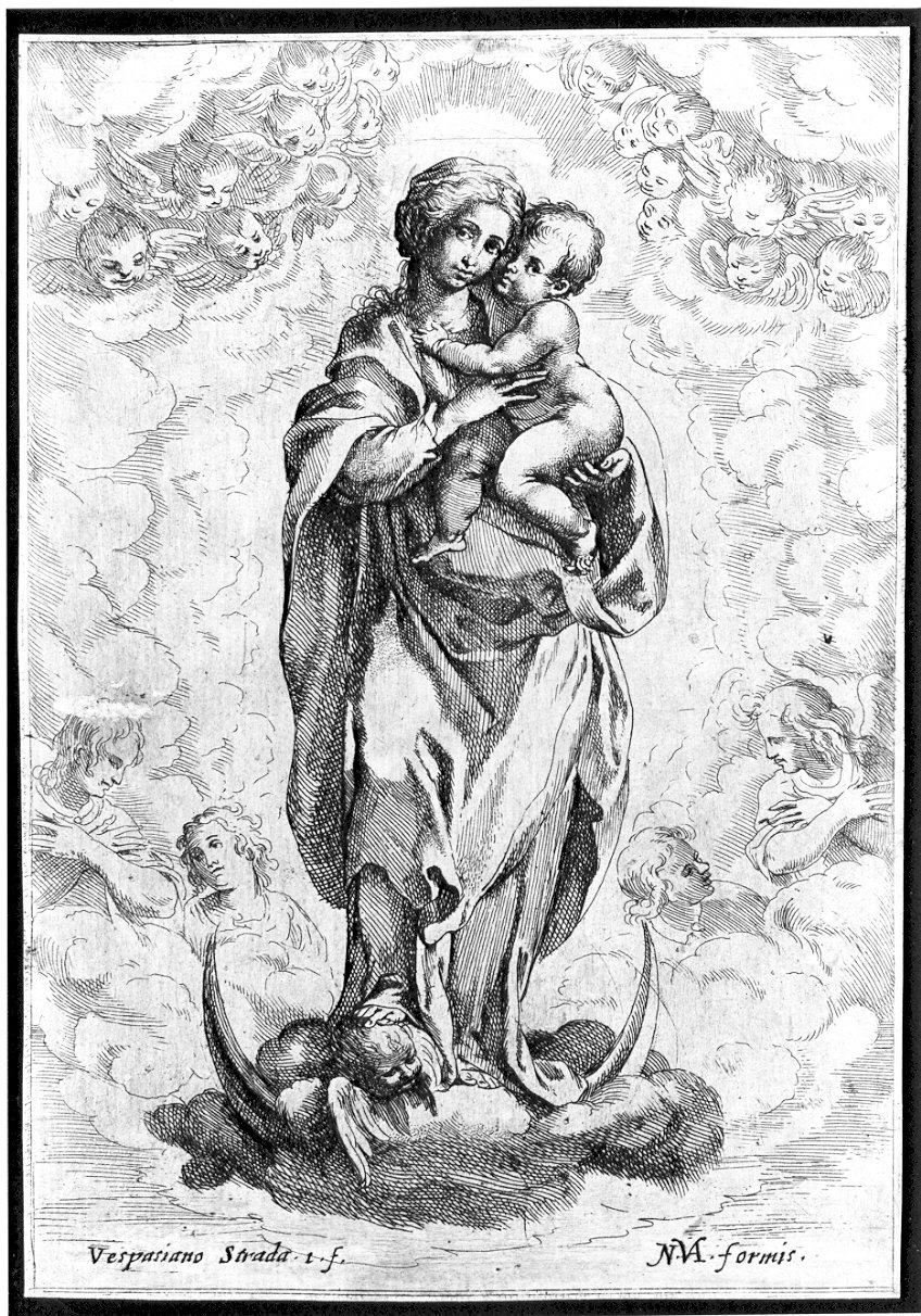 Immacolata Concezione (stampa) di Strada Vespasiano (secc. XVI/ XVII)