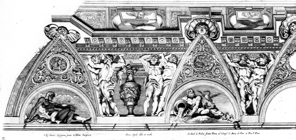 decorazione (stampa) di Lanfranco Giovanni (sec. XVII)
