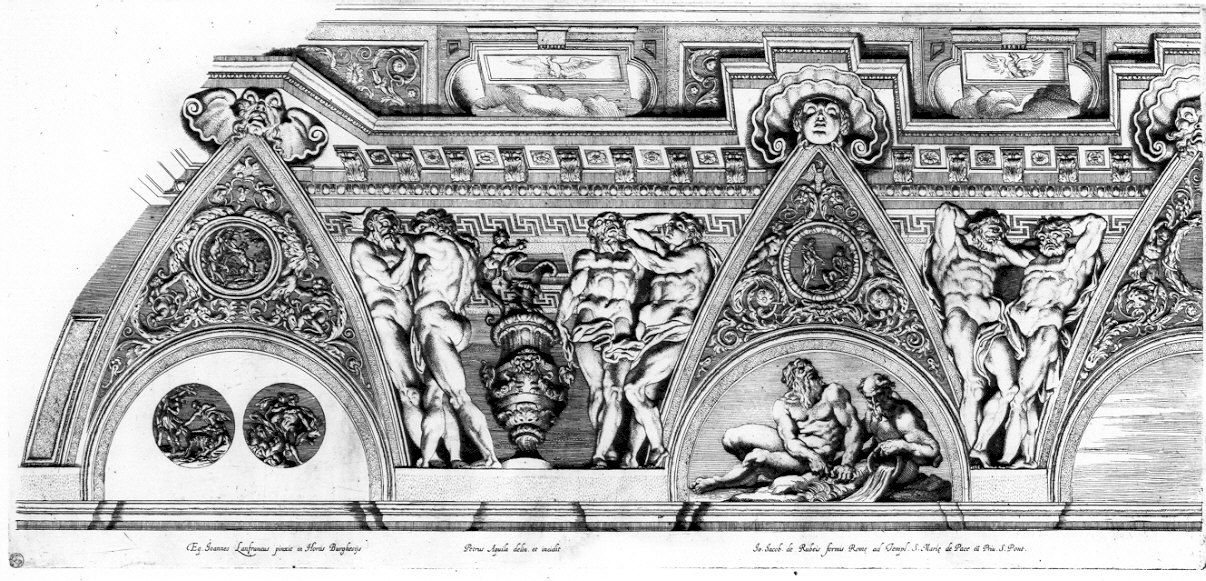 decorazione (stampa) di Lanfranco Giovanni (sec. XVII)