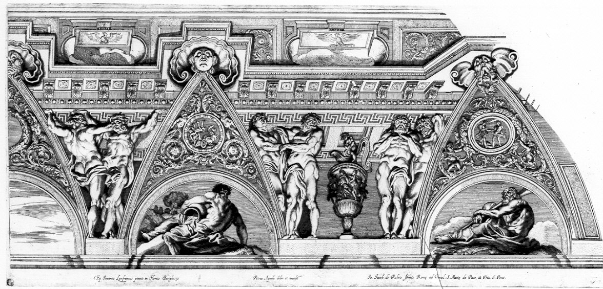 decorazione (stampa) di Lanfranco Giovanni (sec. XVII)