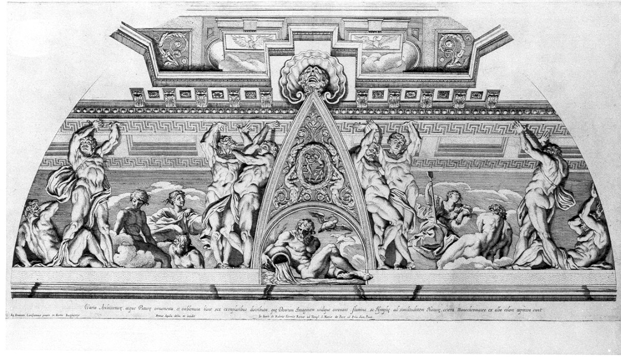 decorazione (stampa) di Lanfranco Giovanni (sec. XVII)