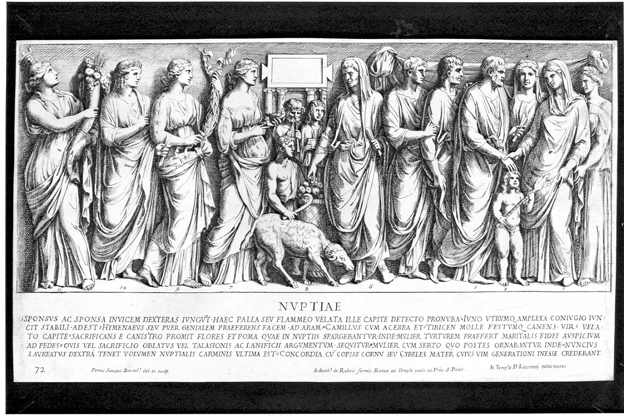 Nozze romane (stampa) di Bartoli Pietro Sante (sec. XVIII)