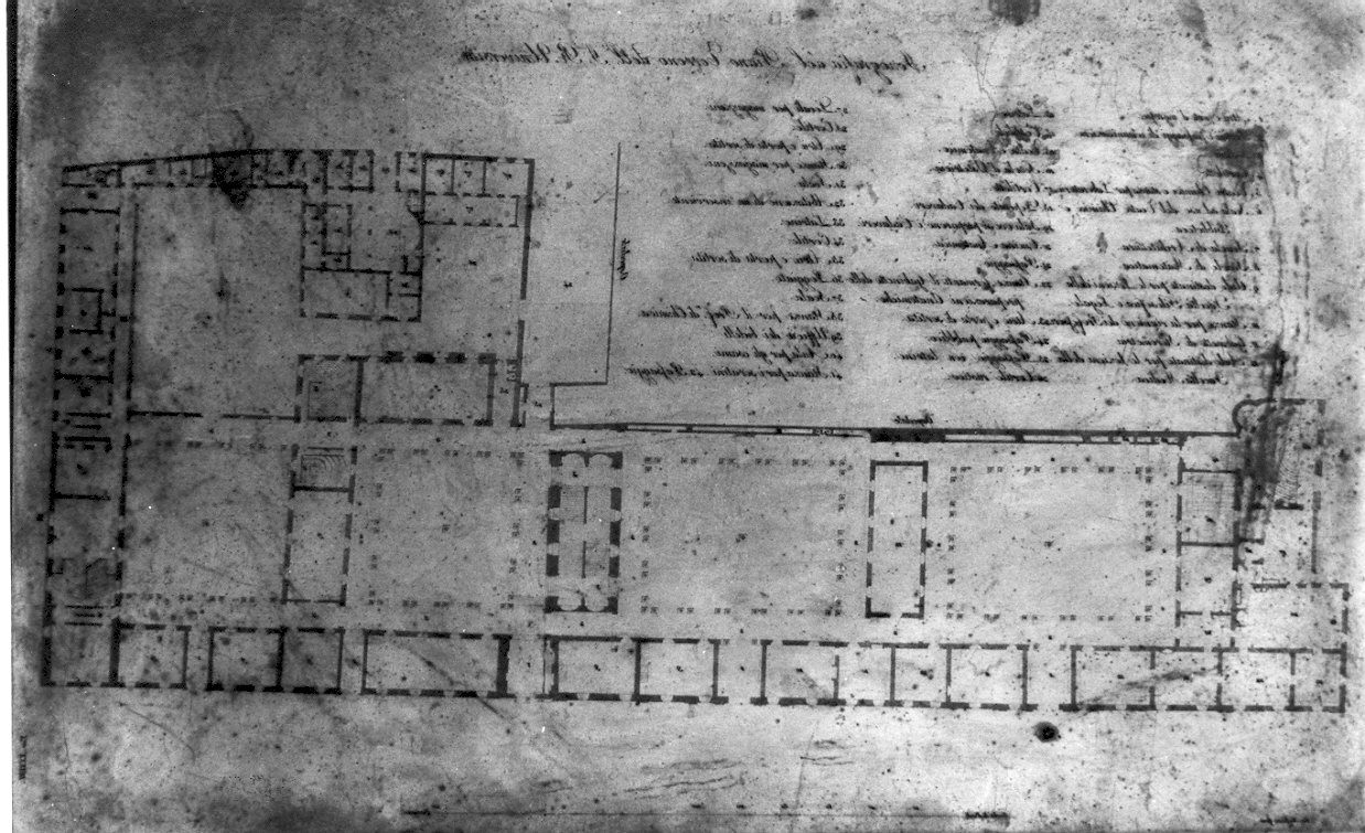 Iconografia del piano terreno dell'Università (stampa) di Voghera Giovanni (sec. XIX)