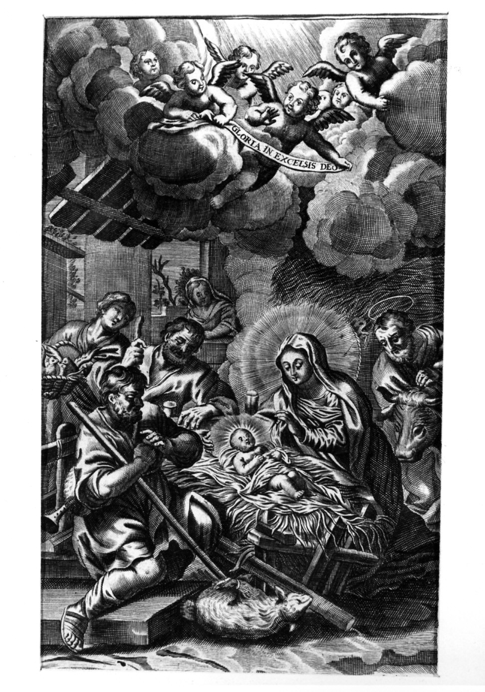 adorazione dei pastori (stampa) di Piccini Isabella (attribuito) (primo quarto sec. XVIII)