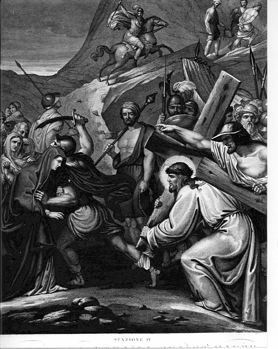 stazioni della via crucis (stampa, serie) di Tagliani Luigi, Verico Antonio (sec. XIX)